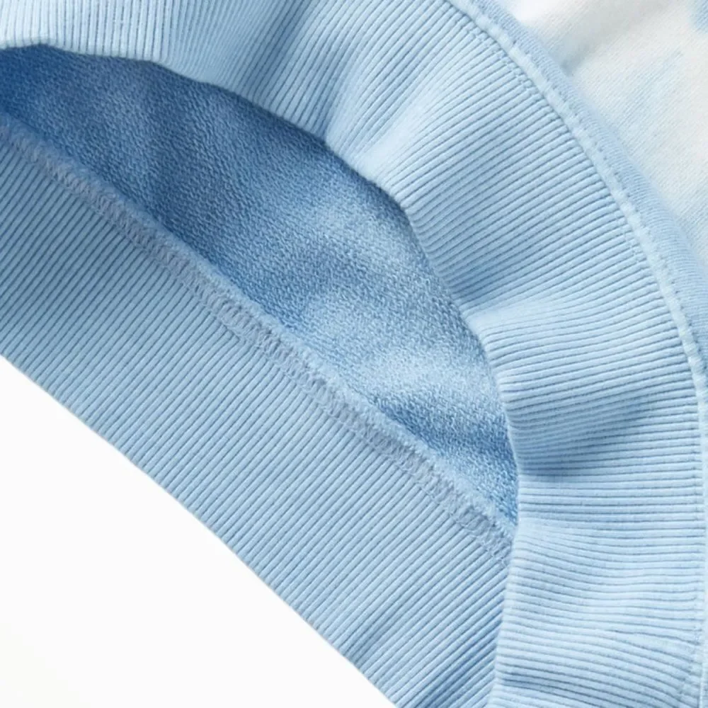ZARA Kids Blue Tie Dye Good Vibes Sweatshirt NWT Boy Size 6
